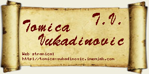 Tomica Vukadinović vizit kartica